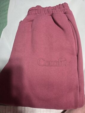 Comfort Embossed Rose Sweatpants for Women